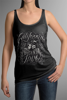 CALIFORNIA LOVE TATTOO Design- WOMENS TANK TOP