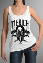 MERICA MASKED TATTOO Design- WOMENS TANK TOP