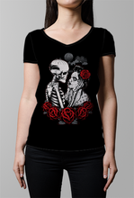 TIL DEATH TATTOO Design- WOMENS V-NECK TOP