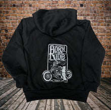 Born To Ride Kids Zipper Hoodie