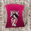 PRETTY IN INK TATTOO Design- WOMENS V-NECK TOP